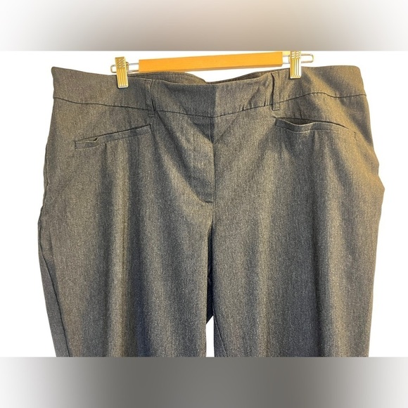 Reitmans Dress Pants Size 22 Pull On Smoky Dark Gray - Picture 2 of 11